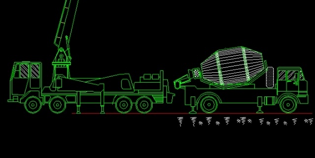 Thư Viện Hình Vẽ Cad - Xe Bơm Bê Tông - Ảnh 2